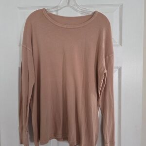 Aerie Long Sleeve Top - Soft Pink Medium